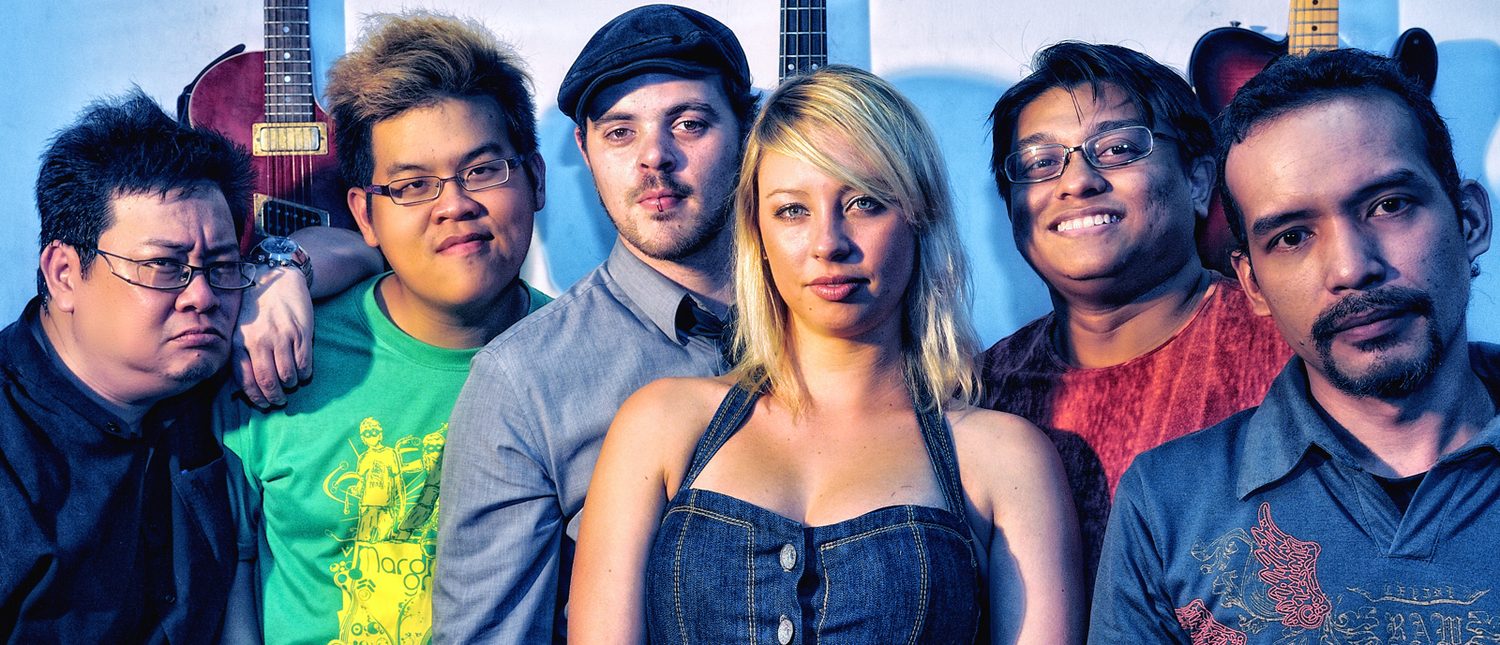 Band promo photo with The Project