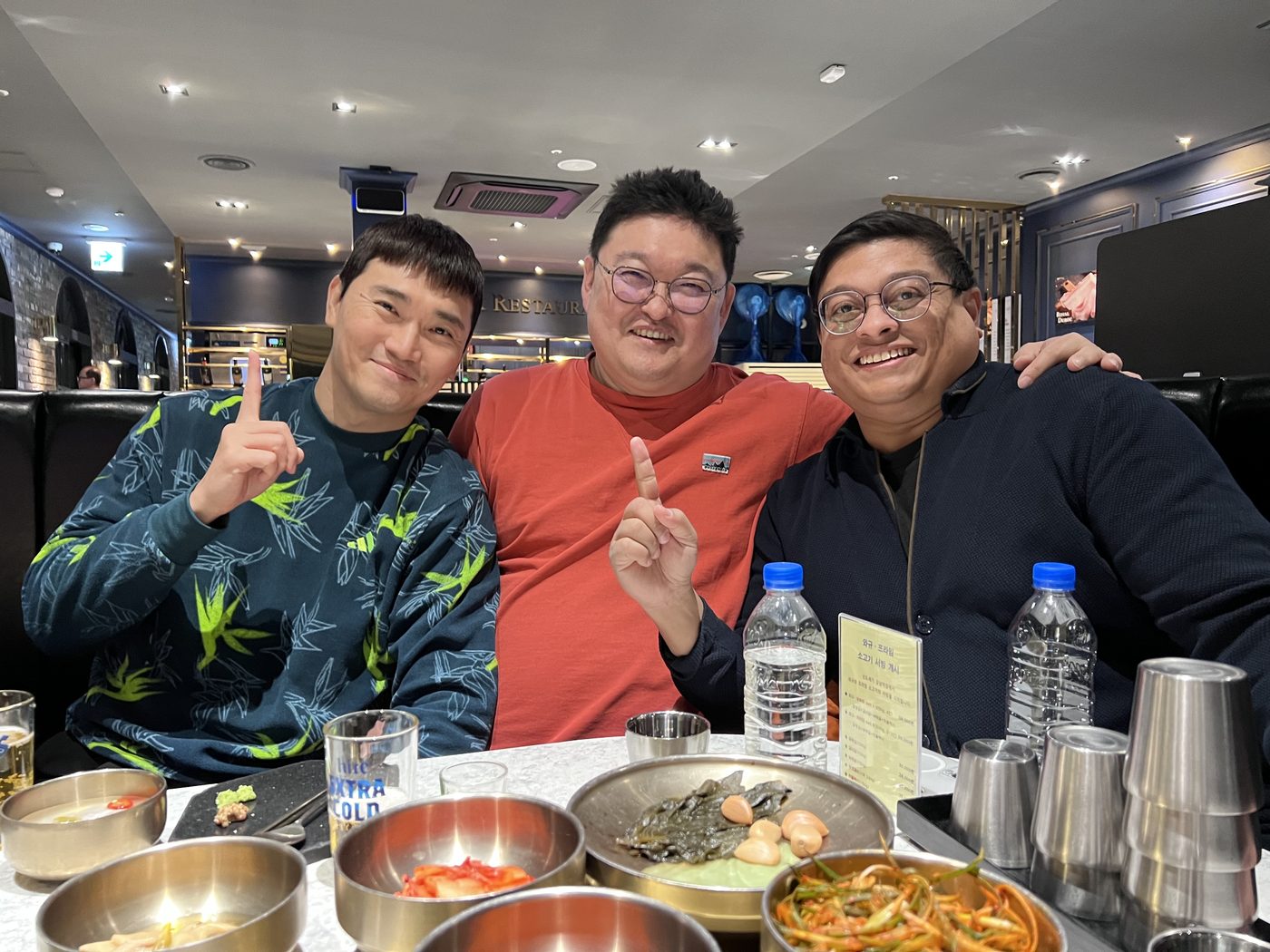 Dinner with colleagues in Seoul