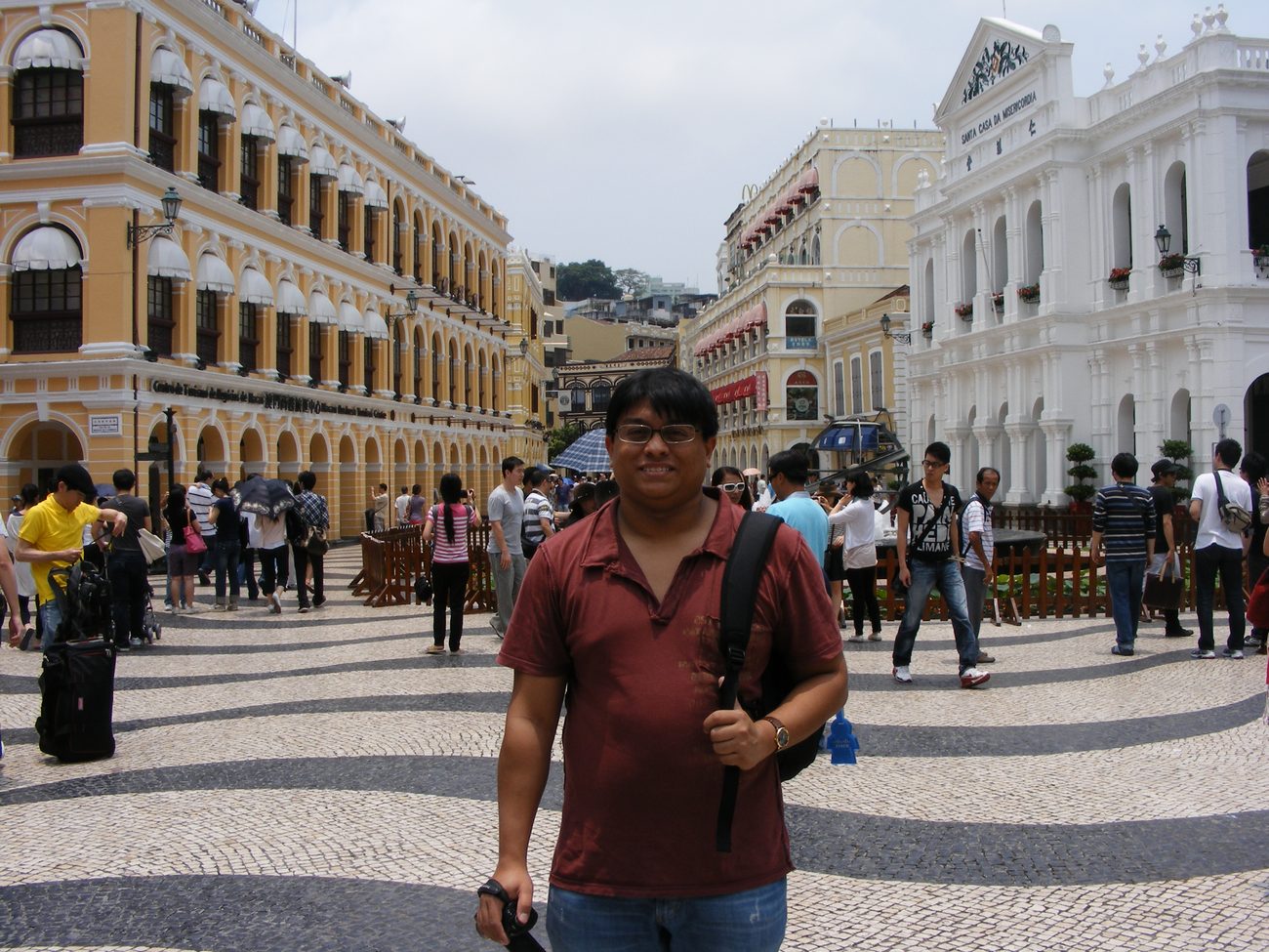 Historic market square in Macau