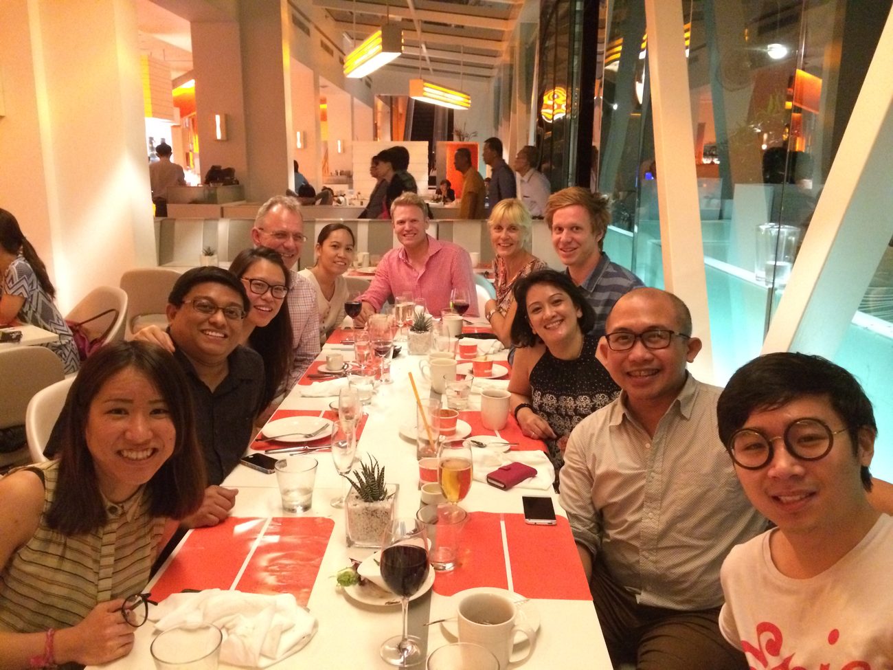 Dinner with the agency team