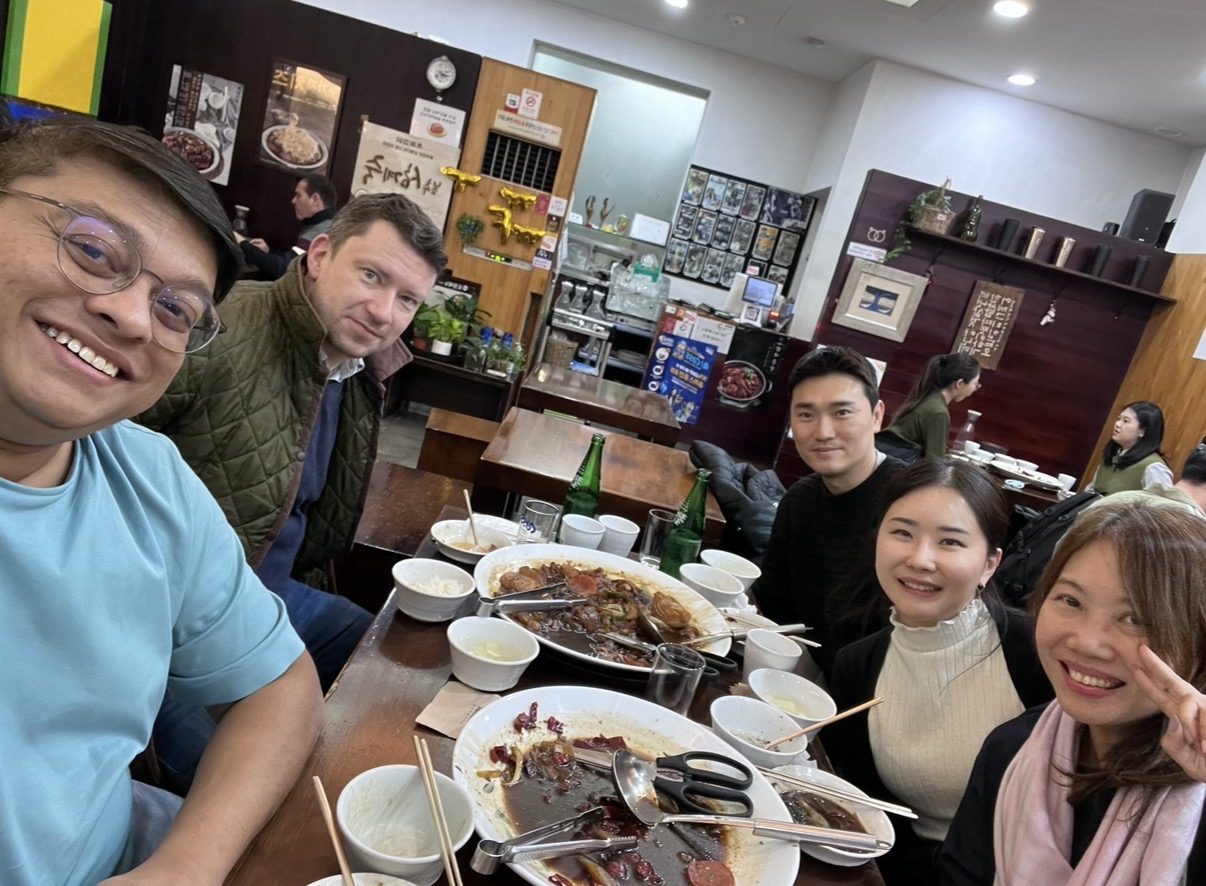 Team dinner in Seoul