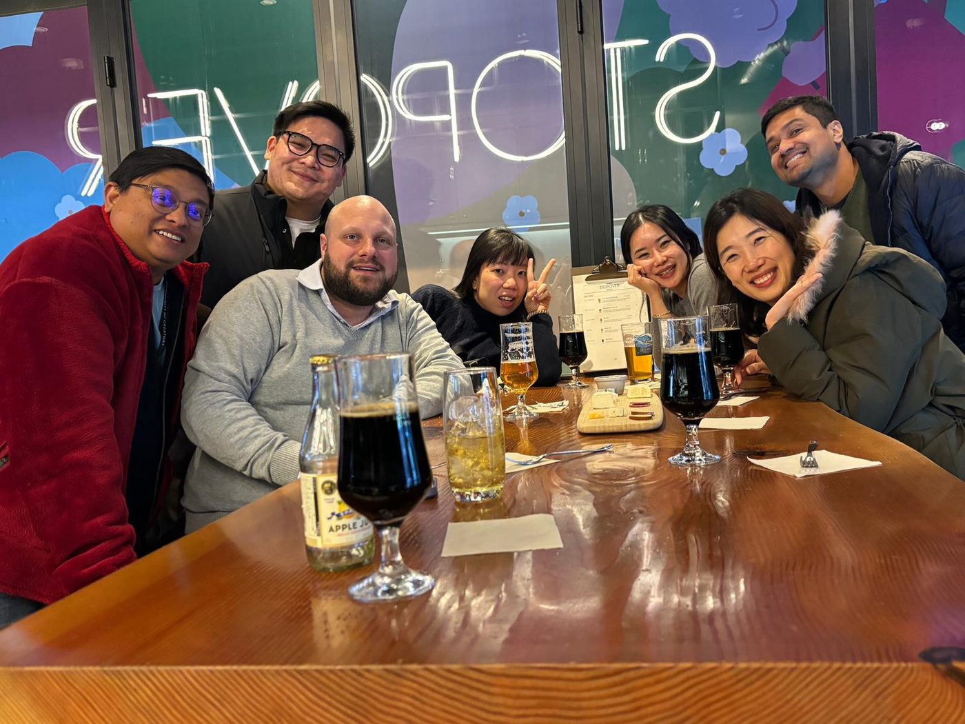 Team dinner with regional colleagues