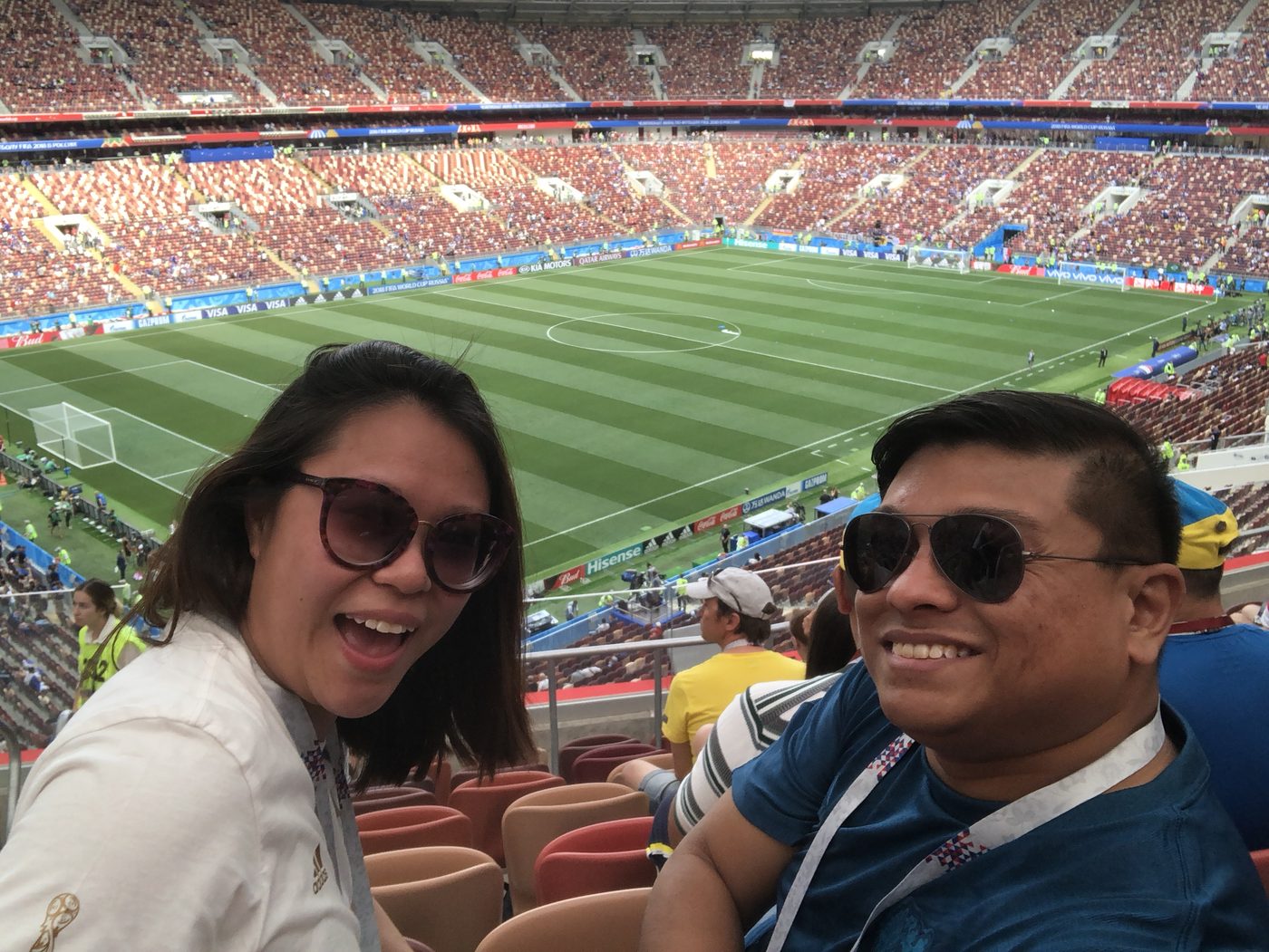 At the FIFA World Cup in Moscow